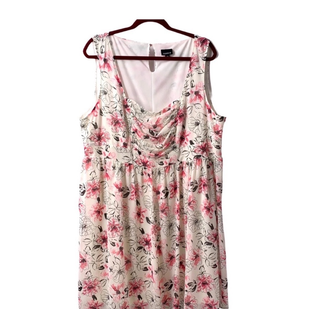 Torrid Pink Floral Dress